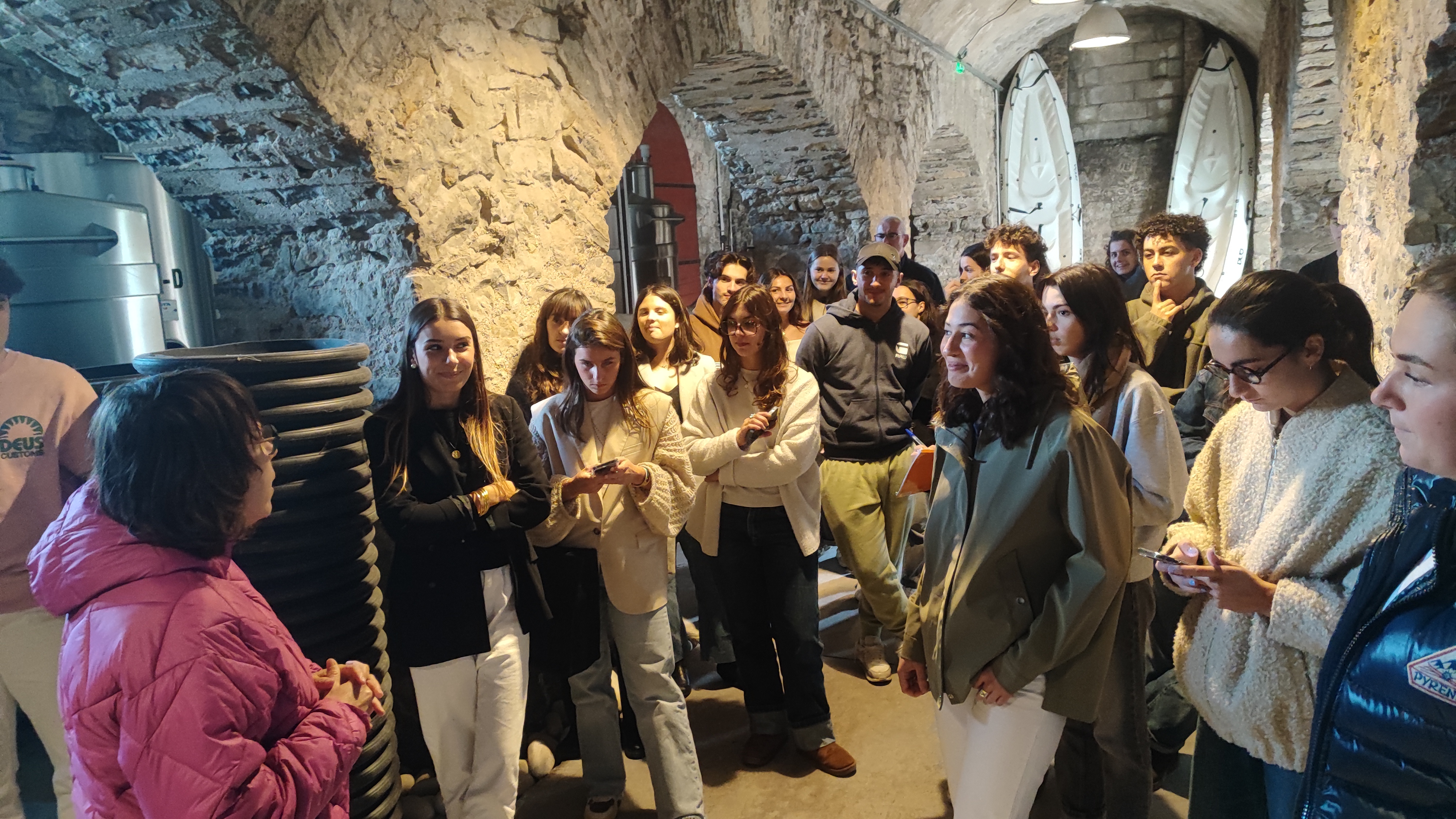 Visite du chai Egiategia