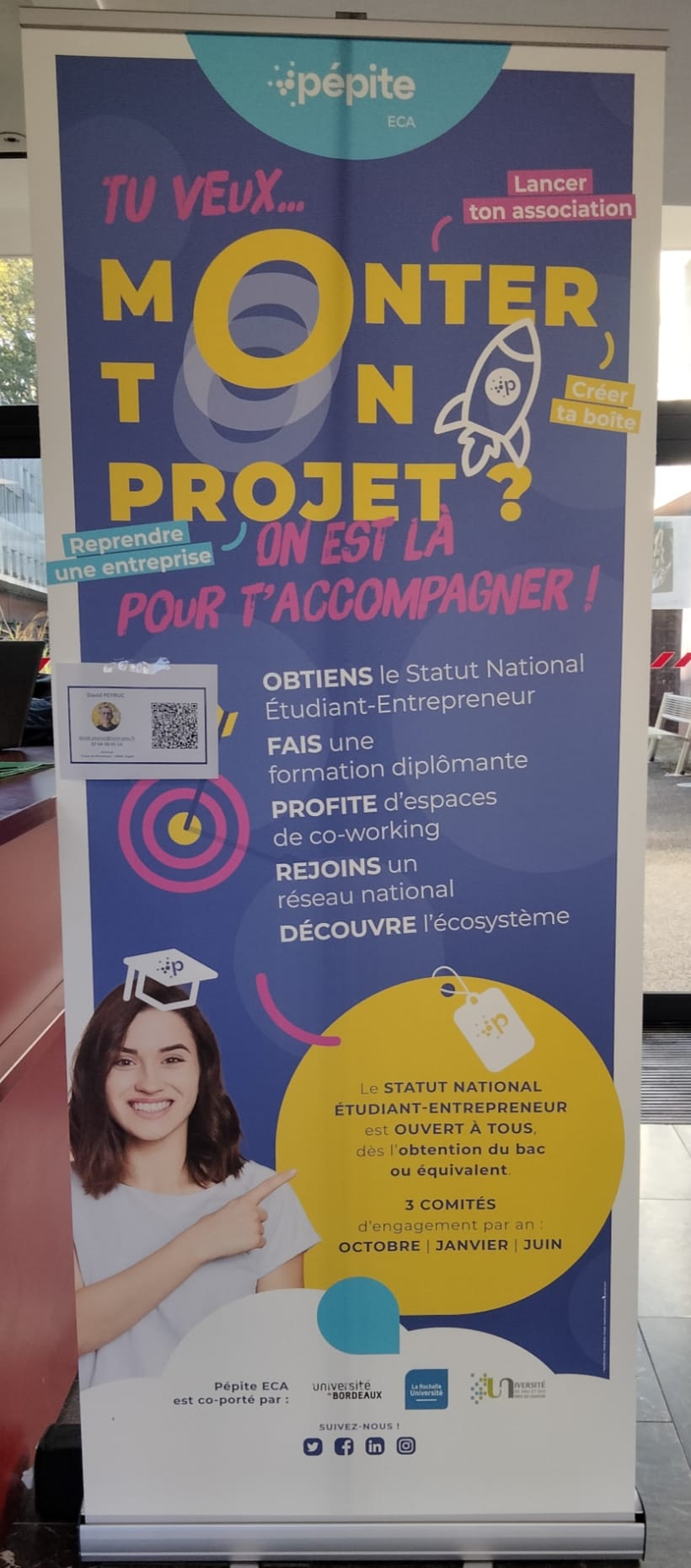 KAKEMONO Statut National d'Etudiant Entrepreneur