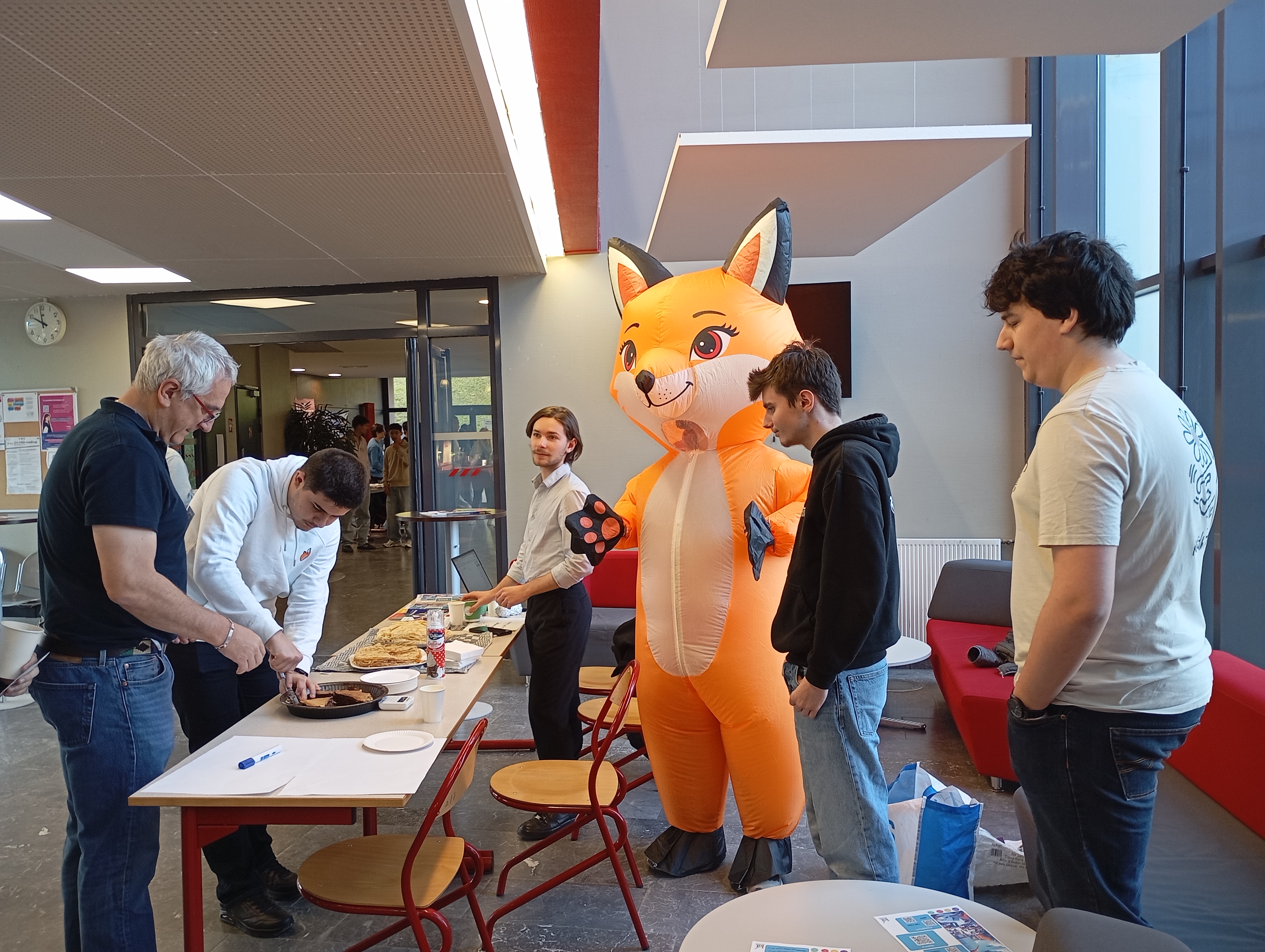 Vente de crêpes par le BDE